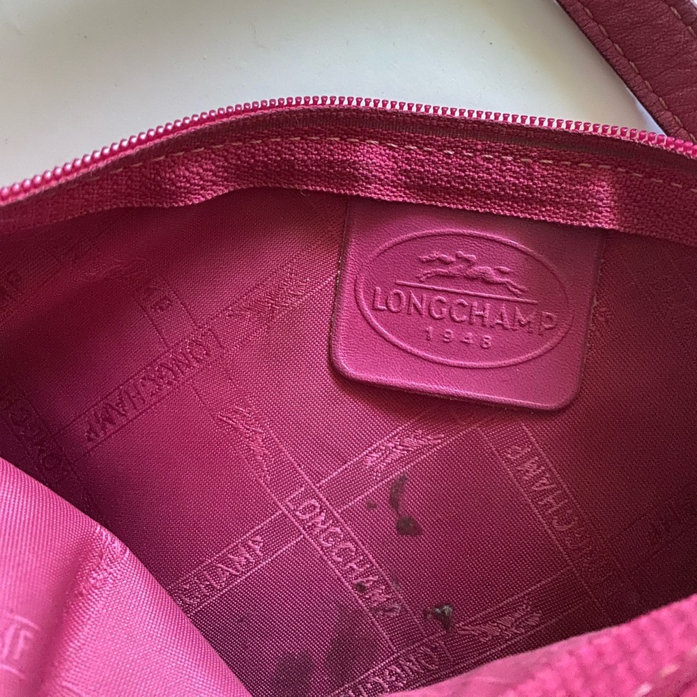 Authentic Longchamp Pink Leather Shoulder Bag - Picture 6 of 12